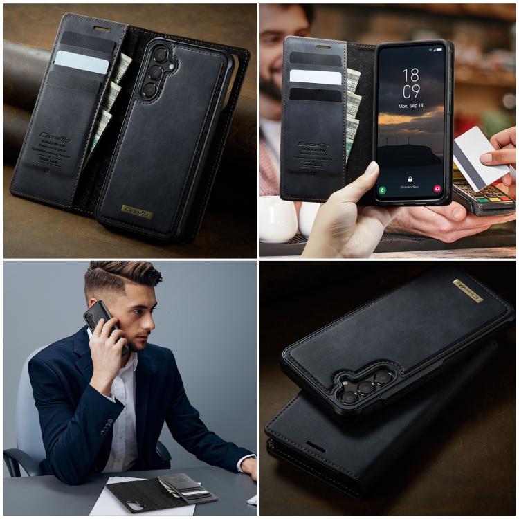 For Samsung Galaxy A54 5G CaseMe C49 Magnetic RFID Blocking Detachable Wallet Leather Phone Case