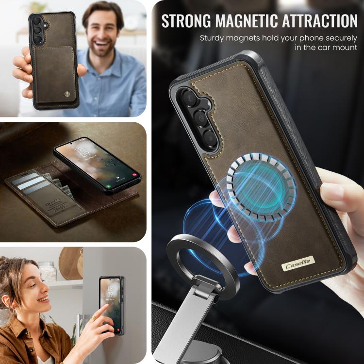 For Samsung Galaxy A54 5G CaseMe C49 Magnetic RFID Blocking Detachable Wallet Leather Phone Case