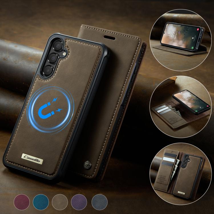 For Samsung Galaxy A54 5G CaseMe C49 Magnetic RFID Blocking Detachable Wallet Leather Phone Case