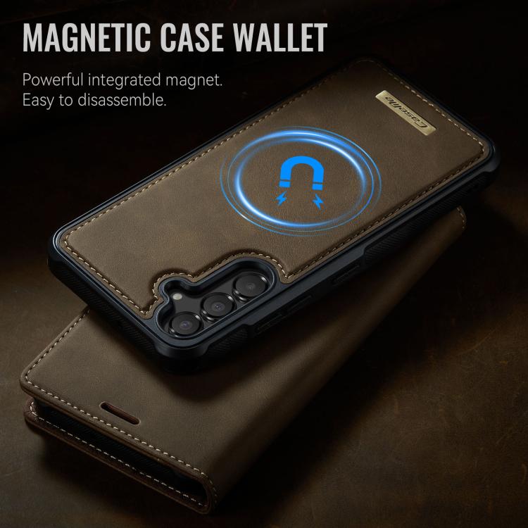 For Samsung Galaxy A54 5G CaseMe C49 Magnetic RFID Blocking Detachable Wallet Leather Phone Case