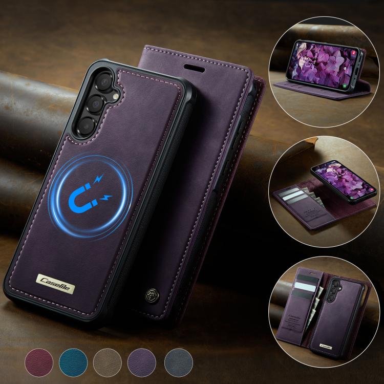 For Samsung Galaxy A54 5G CaseMe C49 Magnetic RFID Blocking Detachable Wallet Leather Phone Case