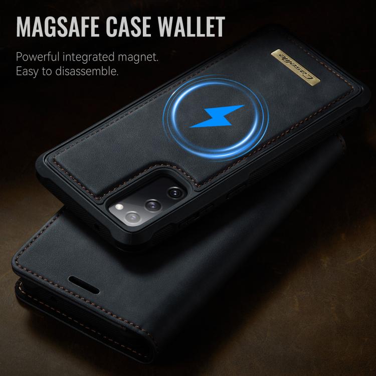 For Samsung Galaxy S20 FE CaseMe C49 Magnetic RFID Blocking Detachable Wallet Leather Phone Case