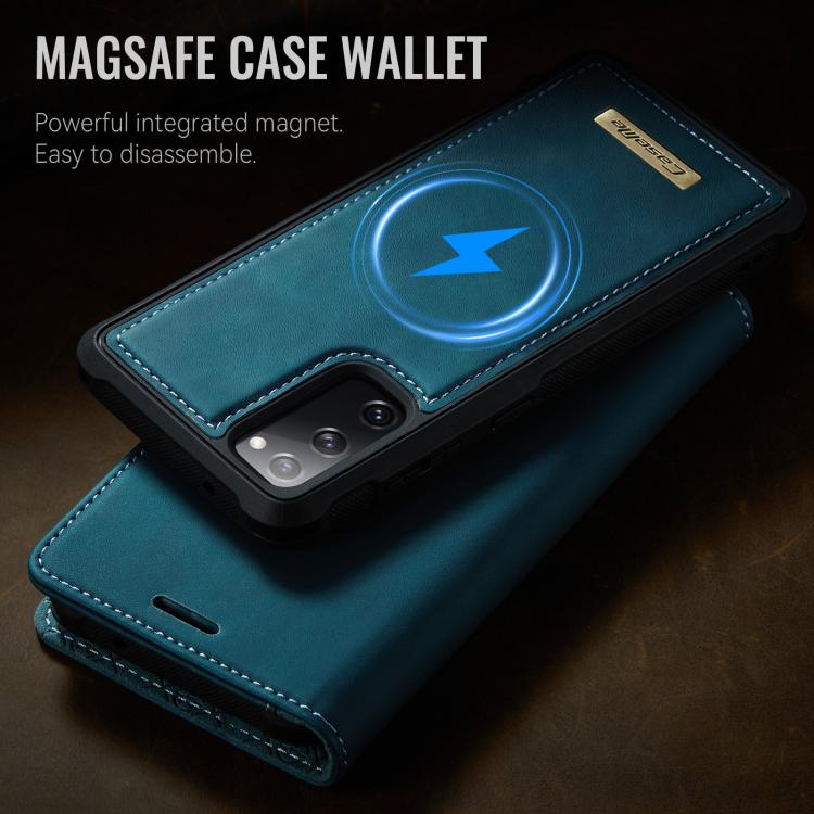 For Samsung Galaxy S20 FE CaseMe C49 Magnetic RFID Blocking Detachable Wallet Leather Phone Case