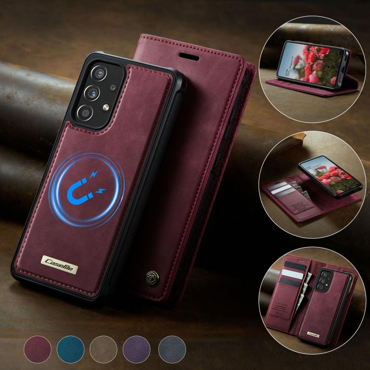 For Samsung Galaxy A53 5G CaseMe C49 Magnetic RFID Blocking Detachable Wallet Leather Phone Case