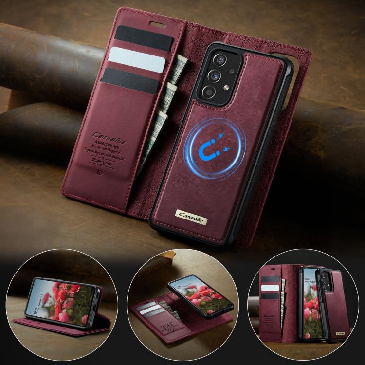 For Samsung Galaxy A53 5G CaseMe C49 Magnetic RFID Blocking Detachable Wallet Leather Phone Case
