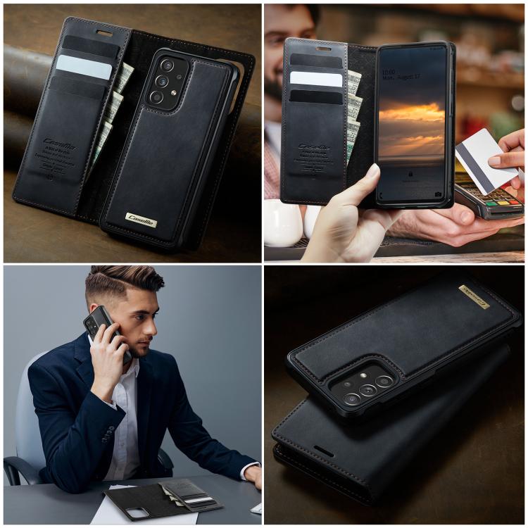 For Samsung Galaxy A53 5G CaseMe C49 Magnetic RFID Blocking Detachable Wallet Leather Phone Case