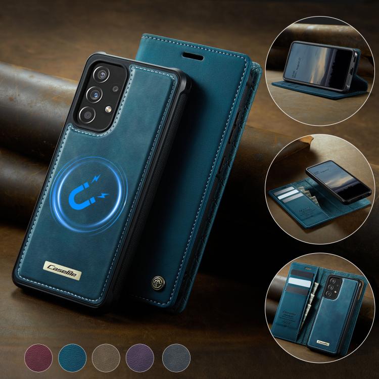 For Samsung Galaxy A53 5G CaseMe C49 Magnetic RFID Blocking Detachable Wallet Leather Phone Case