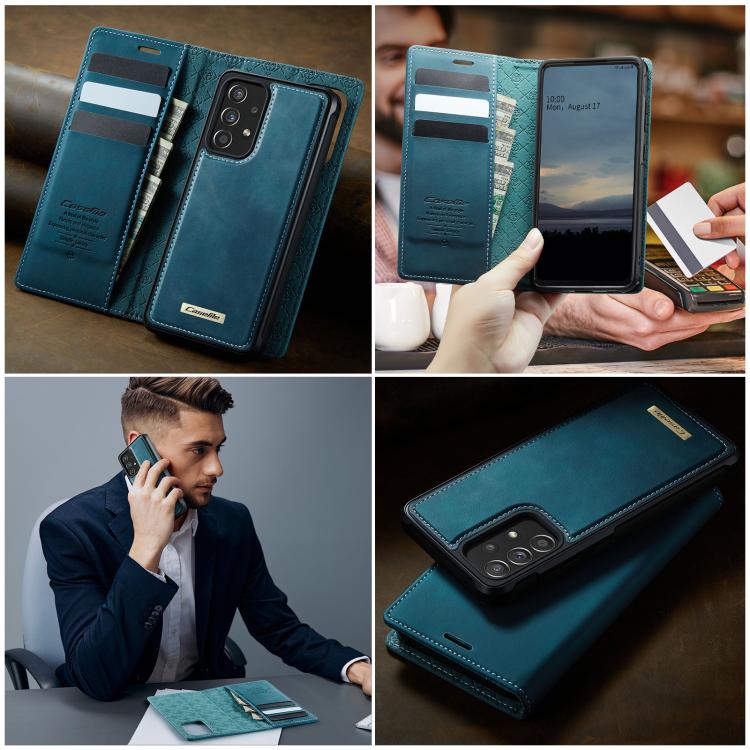 For Samsung Galaxy A53 5G CaseMe C49 Magnetic RFID Blocking Detachable Wallet Leather Phone Case
