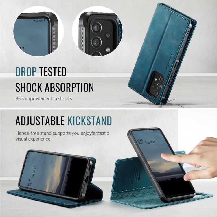 For Samsung Galaxy A53 5G CaseMe C49 Magnetic RFID Blocking Detachable Wallet Leather Phone Case