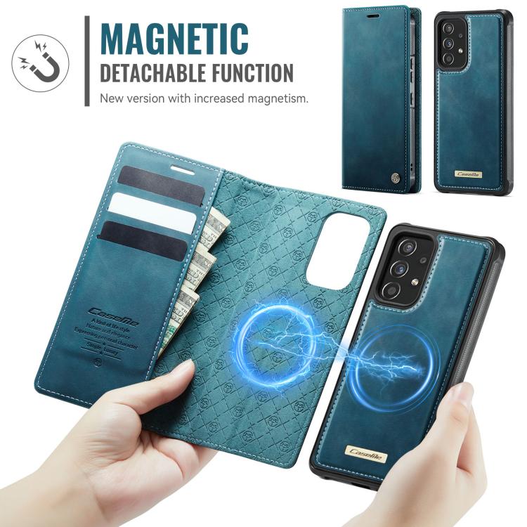 For Samsung Galaxy A53 5G CaseMe C49 Magnetic RFID Blocking Detachable Wallet Leather Phone Case