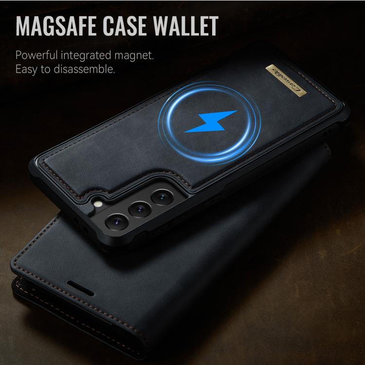 For Samsung Galaxy S22+ 5G CaseMe C49 Magnetic RFID Blocking Detachable Wallet Leather Phone Case