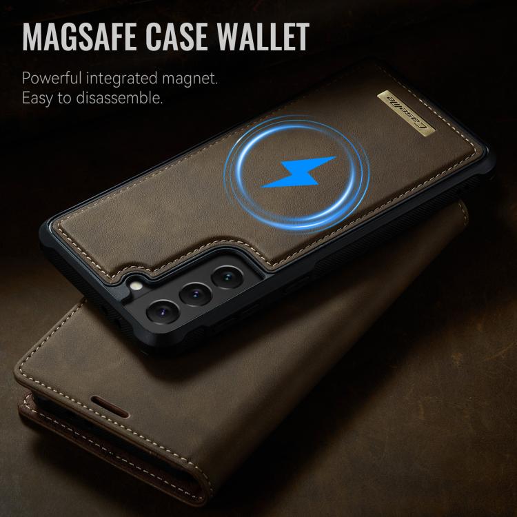 For Samsung Galaxy S22+ 5G CaseMe C49 Magnetic RFID Blocking Detachable Wallet Leather Phone Case