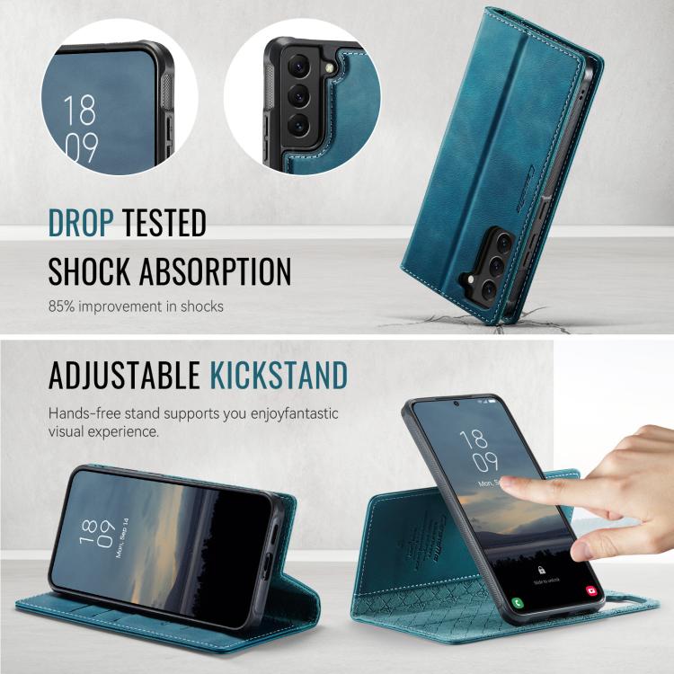 For Samsung Galaxy S22+ 5G CaseMe C49 Magnetic RFID Blocking Detachable Wallet Leather Phone Case
