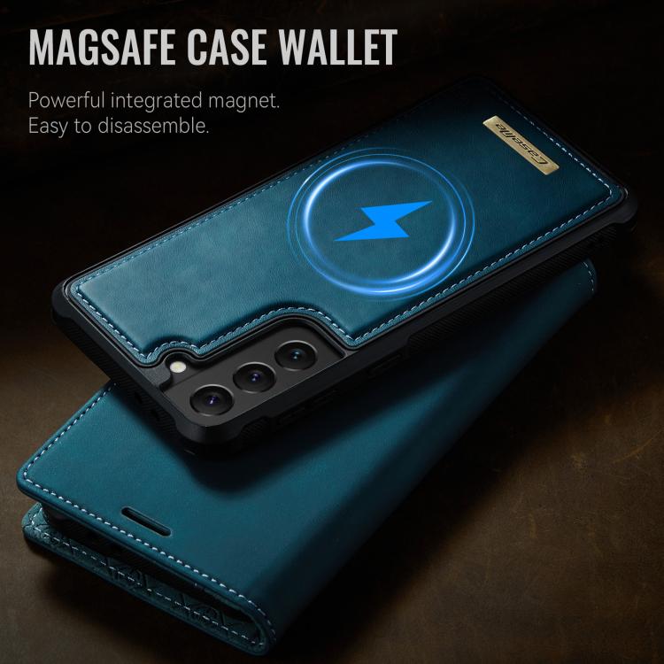 For Samsung Galaxy S22+ 5G CaseMe C49 Magnetic RFID Blocking Detachable Wallet Leather Phone Case