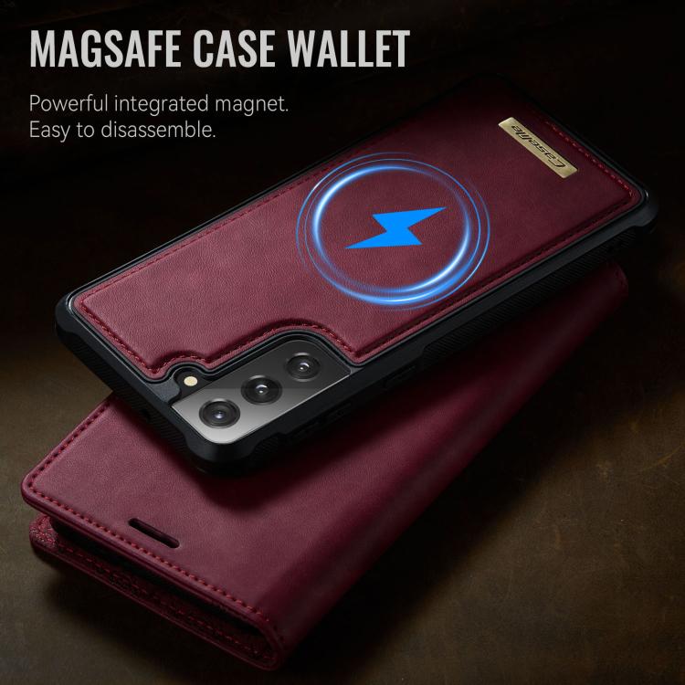 For Samsung Galaxy S21 FE 5G CaseMe C49 Magnetic RFID Blocking Detachable Wallet Leather Phone Case