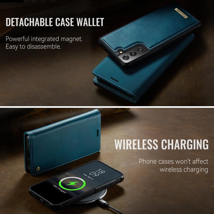 For Samsung Galaxy S21 FE 5G CaseMe C49 Magnetic RFID Blocking Detachable Wallet Leather Phone Case