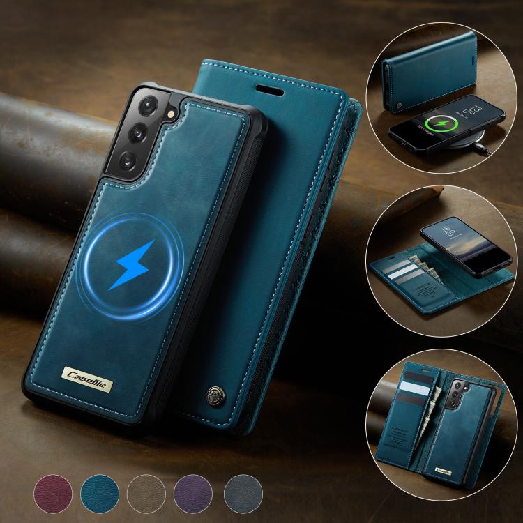 For Samsung Galaxy S21 5G CaseMe C49 Magnetic RFID Blocking Detachable Wallet Leather Phone Case