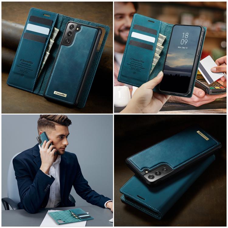For Samsung Galaxy S21 5G CaseMe C49 Magnetic RFID Blocking Detachable Wallet Leather Phone Case