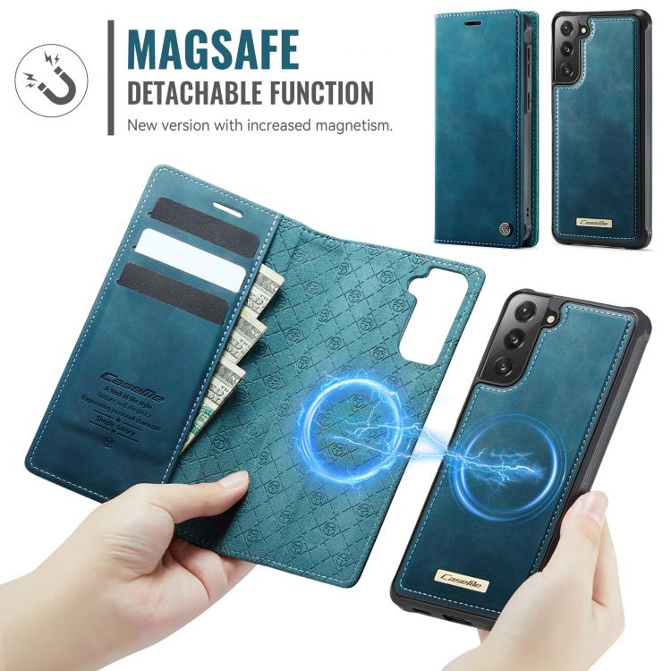 For Samsung Galaxy S21 5G CaseMe C49 Magnetic RFID Blocking Detachable Wallet Leather Phone Case