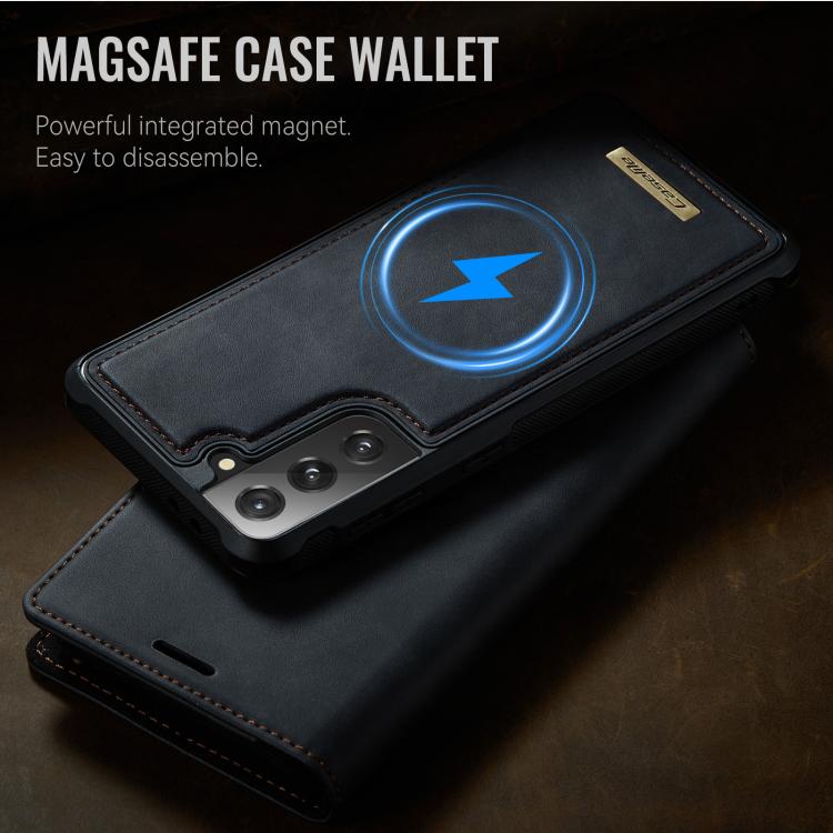 For Samsung Galaxy S21+ 5G CaseMe C49 Magnetic RFID Blocking Detachable Wallet Leather Phone Case