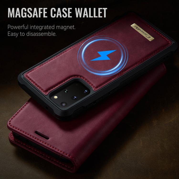 For Samsung Galaxy S20+ CaseMe C49 Magnetic RFID Blocking Detachable Wallet Leather Phone Case