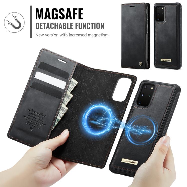 For Samsung Galaxy S20+ CaseMe C49 Magnetic RFID Blocking Detachable Wallet Leather Phone Case