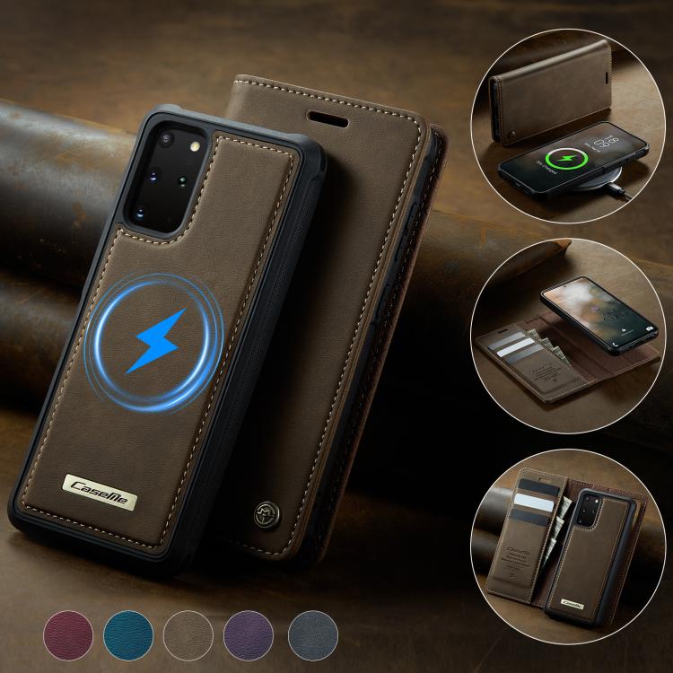 For Samsung Galaxy S20+ CaseMe C49 Magnetic RFID Blocking Detachable Wallet Leather Phone Case