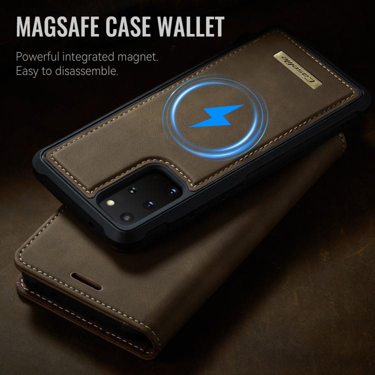 For Samsung Galaxy S20+ CaseMe C49 Magnetic RFID Blocking Detachable Wallet Leather Phone Case