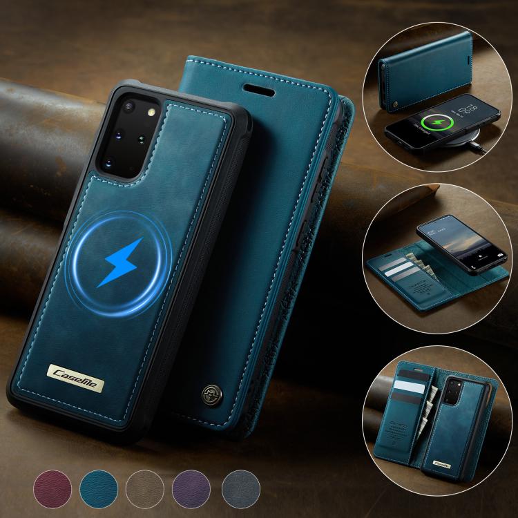 For Samsung Galaxy S20+ CaseMe C49 Magnetic RFID Blocking Detachable Wallet Leather Phone Case