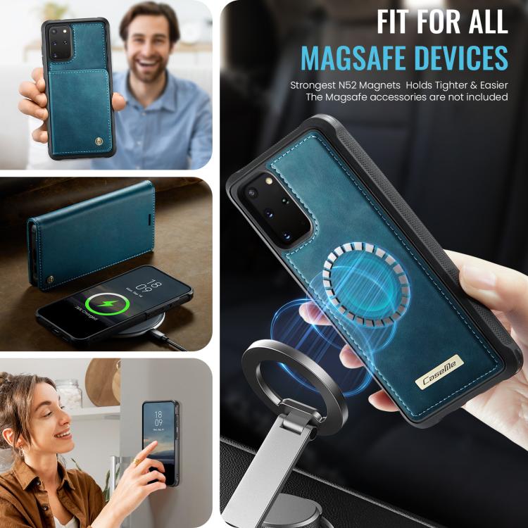 For Samsung Galaxy S20+ CaseMe C49 Magnetic RFID Blocking Detachable Wallet Leather Phone Case