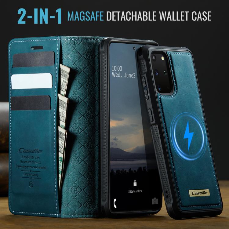 For Samsung Galaxy S20+ CaseMe C49 Magnetic RFID Blocking Detachable Wallet Leather Phone Case