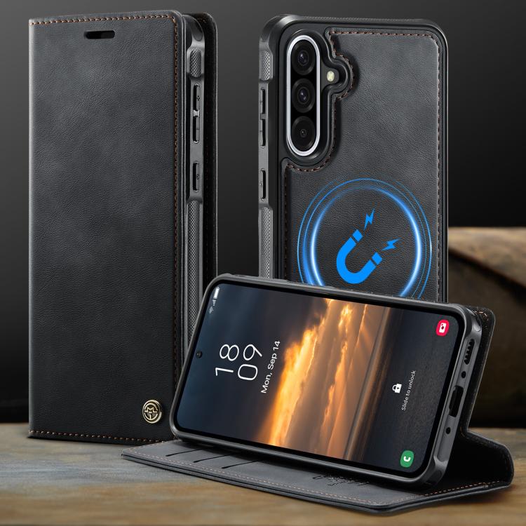 For Samsung Galaxy A56 5G CaseMe C49 Magnetic RFID Blocking Detachable Wallet Leather Phone Case