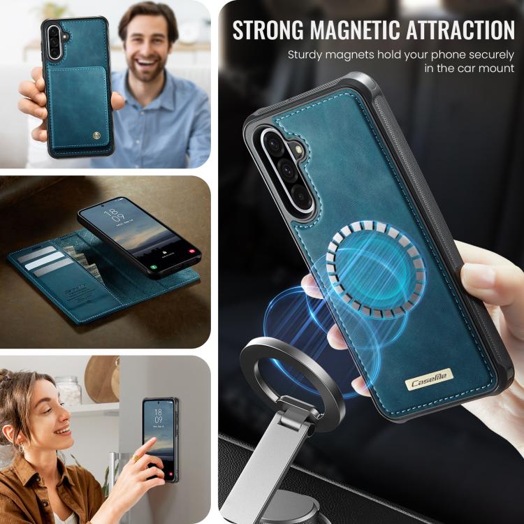 For Samsung Galaxy A56 5G CaseMe C49 Magnetic RFID Blocking Detachable Wallet Leather Phone Case