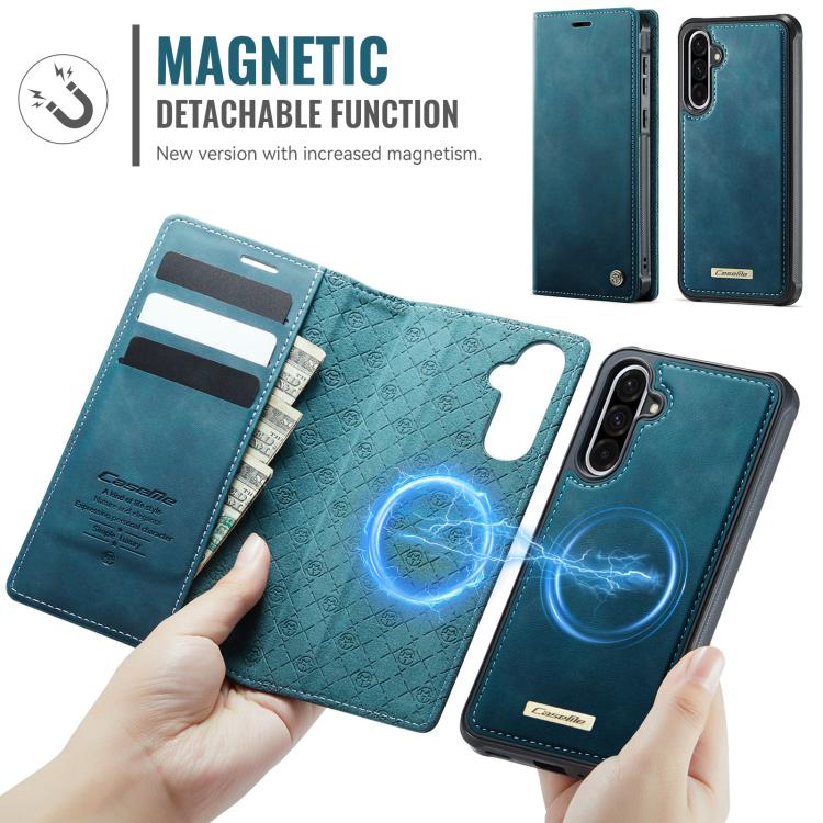 For Samsung Galaxy A56 5G CaseMe C49 Magnetic RFID Blocking Detachable Wallet Leather Phone Case
