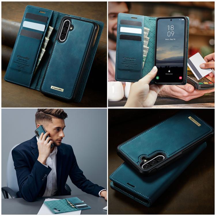 For Samsung Galaxy A56 5G CaseMe C49 Magnetic RFID Blocking Detachable Wallet Leather Phone Case