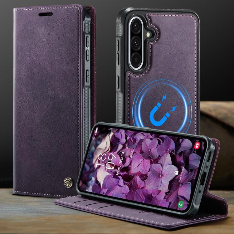 For Samsung Galaxy A56 5G CaseMe C49 Magnetic RFID Blocking Detachable Wallet Leather Phone Case