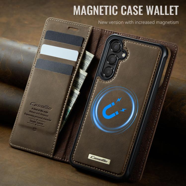 For Samsung Galaxy A14 5G / M44 CaseMe C49 Magnetic RFID Blocking Detachable Wallet Leather Phone Case