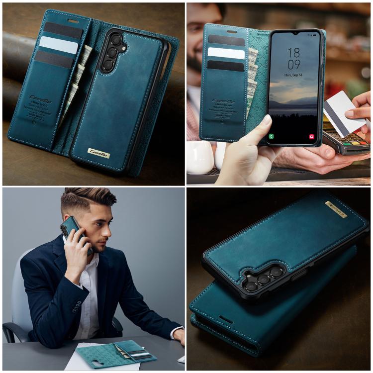 For Samsung Galaxy A14 5G / M44 CaseMe C49 Magnetic RFID Blocking Detachable Wallet Leather Phone Case