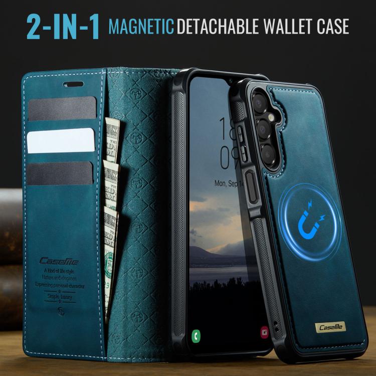 For Samsung Galaxy A14 5G / M44 CaseMe C49 Magnetic RFID Blocking Detachable Wallet Leather Phone Case