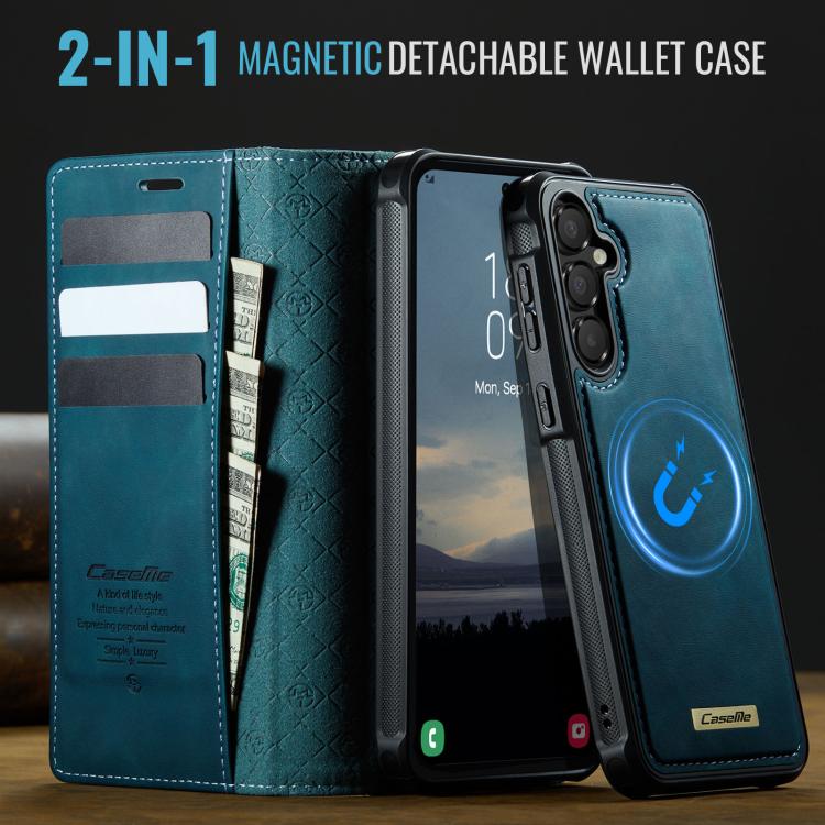 For Samsung Galaxy A55 / A35 5G CaseMe C49 Magnetic RFID Blocking Detachable Wallet Leather Phone Case