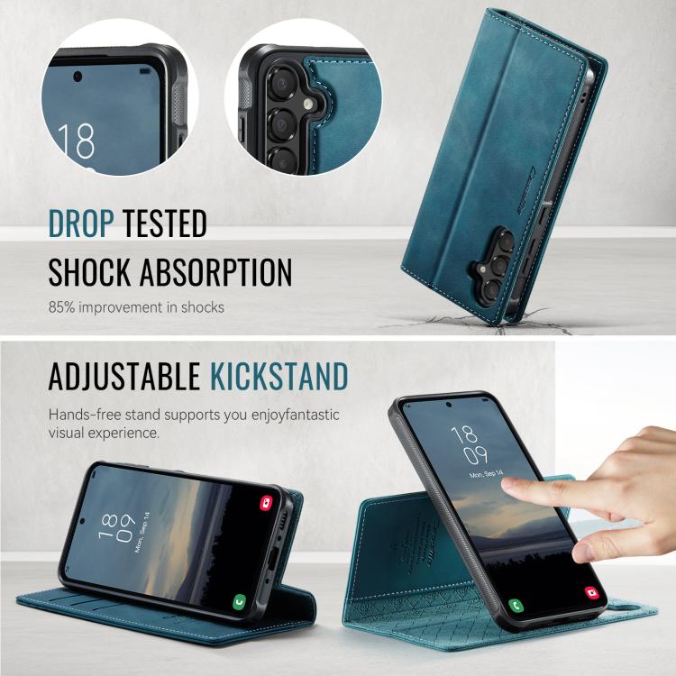 For Samsung Galaxy A55 / A35 5G CaseMe C49 Magnetic RFID Blocking Detachable Wallet Leather Phone Case