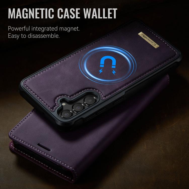 For Samsung Galaxy A55 / A35 5G CaseMe C49 Magnetic RFID Blocking Detachable Wallet Leather Phone Case