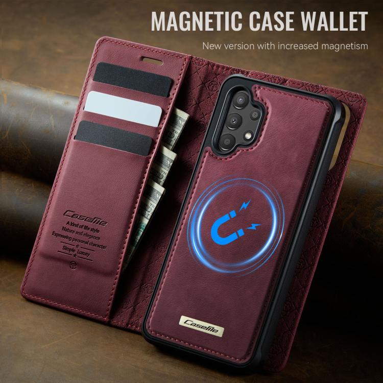 For Samsung Galaxy A13 / A04s CaseMe C49 Magnetic RFID Blocking Detachable Wallet Leather Phone Case