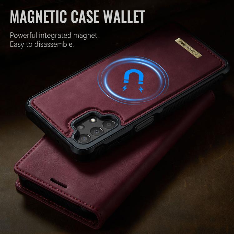 For Samsung Galaxy A13 / A04s CaseMe C49 Magnetic RFID Blocking Detachable Wallet Leather Phone Case
