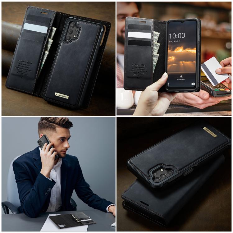 For Samsung Galaxy A13 / A04s CaseMe C49 Magnetic RFID Blocking Detachable Wallet Leather Phone Case