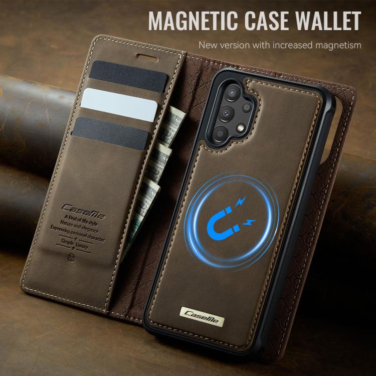 For Samsung Galaxy A13 / A04s CaseMe C49 Magnetic RFID Blocking Detachable Wallet Leather Phone Case