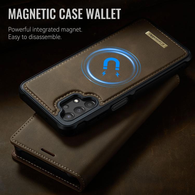For Samsung Galaxy A13 / A04s CaseMe C49 Magnetic RFID Blocking Detachable Wallet Leather Phone Case