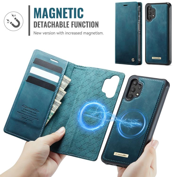 For Samsung Galaxy A13 / A04s CaseMe C49 Magnetic RFID Blocking Detachable Wallet Leather Phone Case