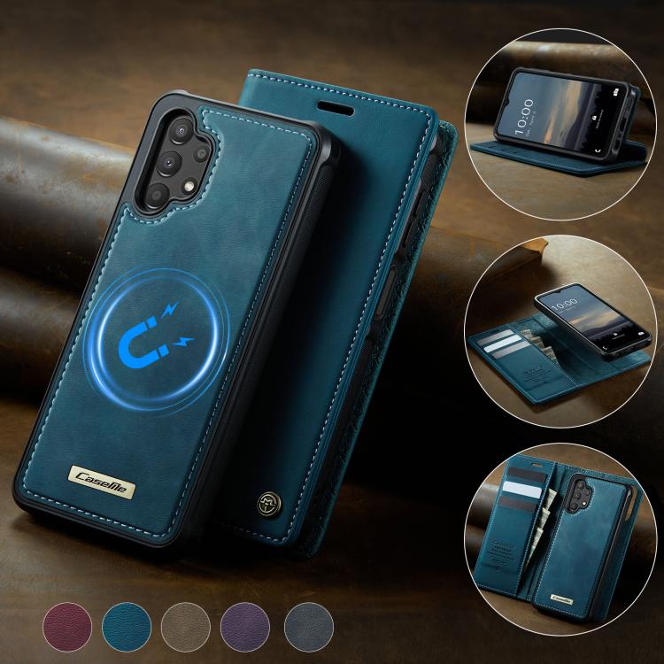 For Samsung Galaxy A13 / A04s CaseMe C49 Magnetic RFID Blocking Detachable Wallet Leather Phone Case