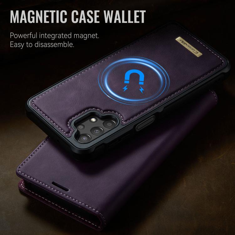 For Samsung Galaxy A13 / A04s CaseMe C49 Magnetic RFID Blocking Detachable Wallet Leather Phone Case